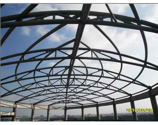 东港中煤朔州宾馆管桁架工程