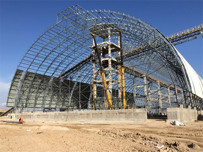 东港煤机油桶翘工程网架